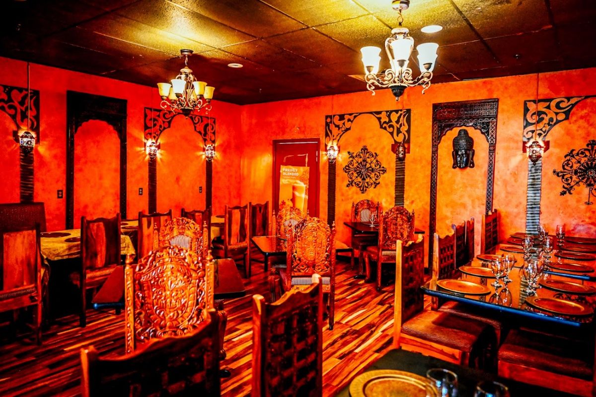 Guests dining at India Palace