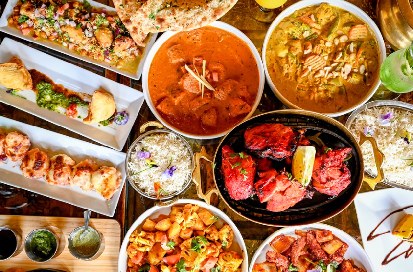 A feast of curries, tandoori and fresh-baked naan